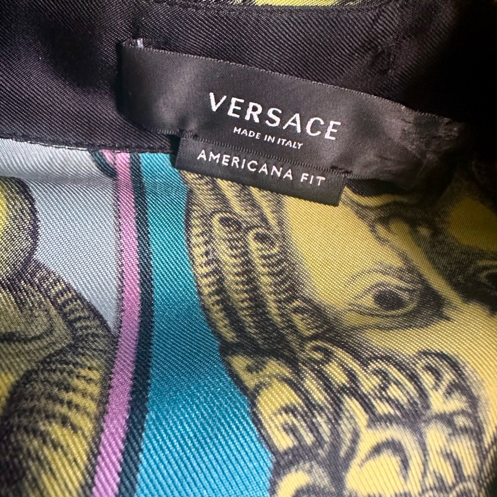 Versace Multicolor Graphic Button Down Shirt - image 6